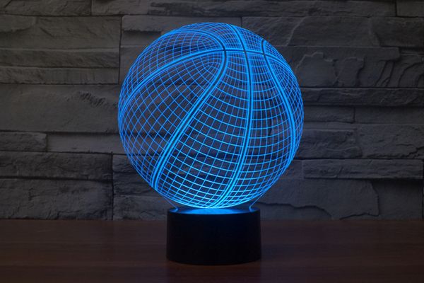 

basketball team usb 3d led night light 7 color changing nightlight touch sensor atmosphere table lamp bedside illusion projector
