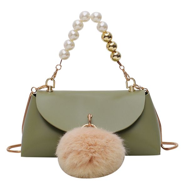 

elegant female small pearl tote bag 2019 summer new quality pu leather women's designer handbag chain shoulder messenger bags