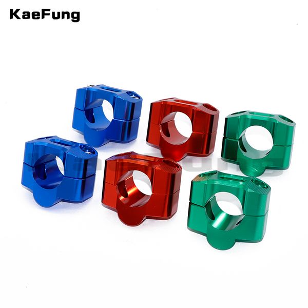 

cnc алюминиевые мотоциклов велосипед грязи mx handle bar mount 1-1 / 8" fat bar handlebar кронштейны riser зажим негабаритные kit