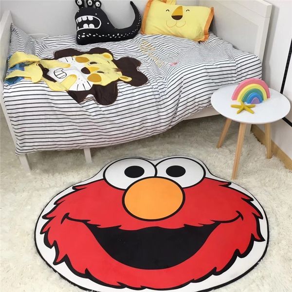 Ins Cute Cartoon Sesame Street Cookie Blame Emma Floor Mat Children S Room Kitchen Small Door Mat Rug Bedside Mat Carpets Home Textiles Residential
