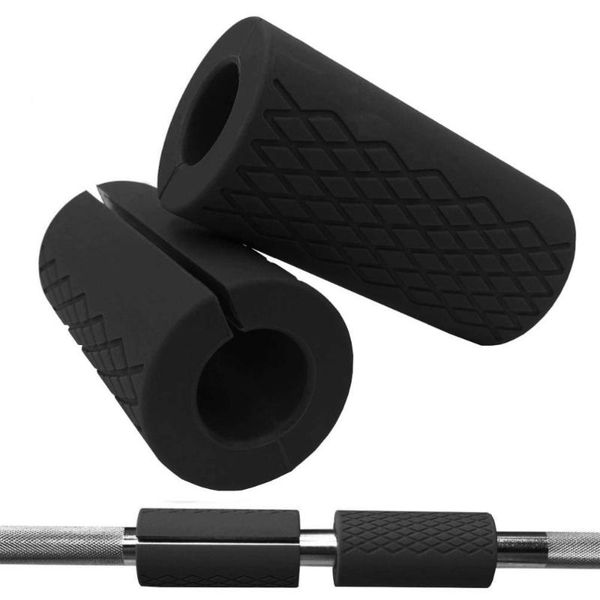 

barbell grips dumbbell grip thick bar handles pull up weightlifting support anti-slip protect pad fitness bodybuilding equipment