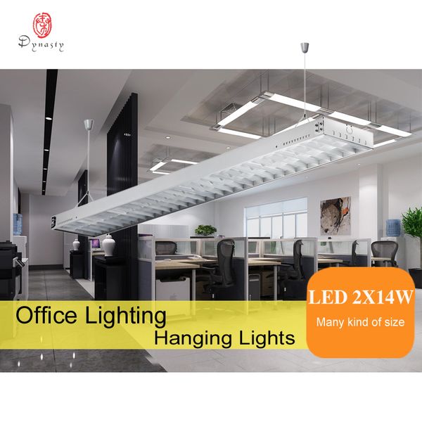 

aluminum hanging lights contemporary office pendant lights t5 tube reflector led diy connection fitness club restaurant lighting ship