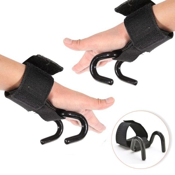 

mumian new weight lifting training gym hook grip straps gloves wrist support lift black