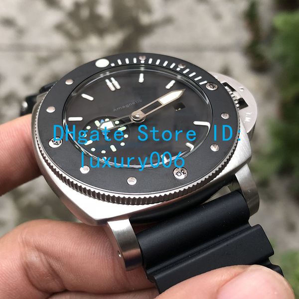 

Лучшие новые роскошные часы PAM01389 PAM1389 PAM389 механизм с автоподзаводом черное лицо с