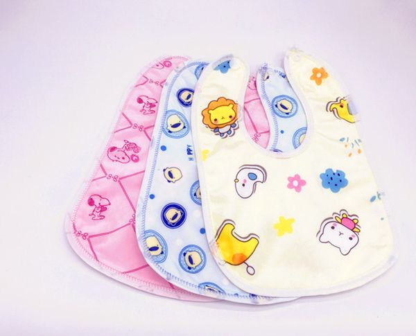 

3pcs/lot baby bibs waterproof mouth water towel cotton bib infants ultra-soft bib pocket a variety of color rice