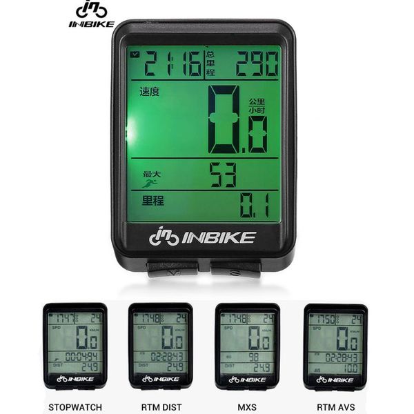 

inbike rainproof bike computer speedometer measurable temperature satch