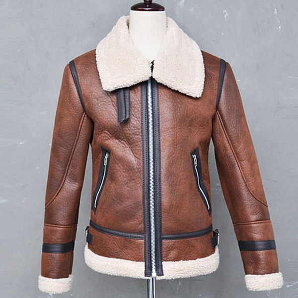 

hee grand 2018 pu leather men's jacket solid color zipper jacket cardigan thickening men's leather coat loose size mwp504, Black