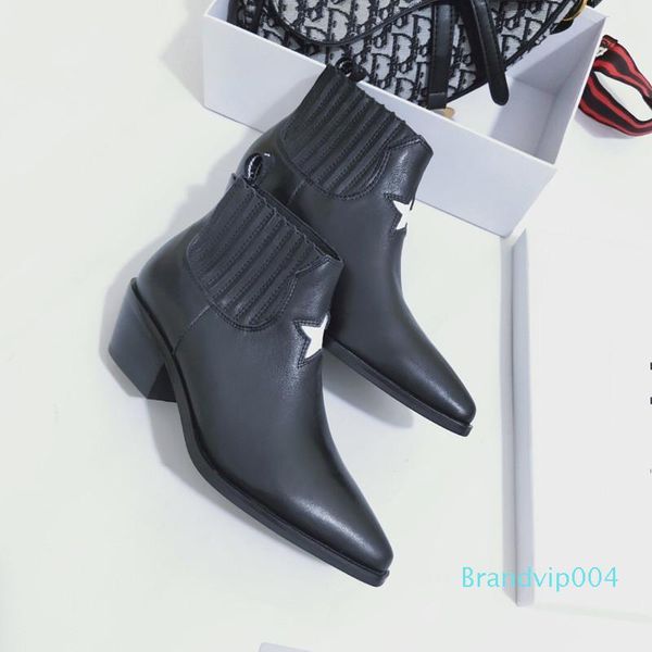 

fashion womens designer spring autumn winter high heels shoes for female casual shoes leather ks19090303, Black