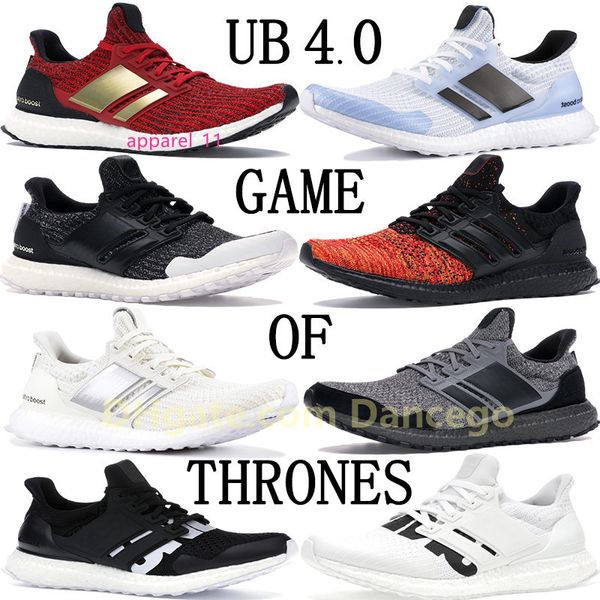 

ultra ub 4.0 x game of thrones men women running shoes triple white black multi-color womens mens designer sneakers undftd trainers