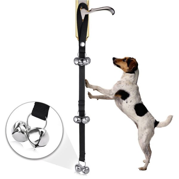 

new arrival pet dog training dog doorbell rope housetraining and communicate alarm door bell for dogs and cats adjustable