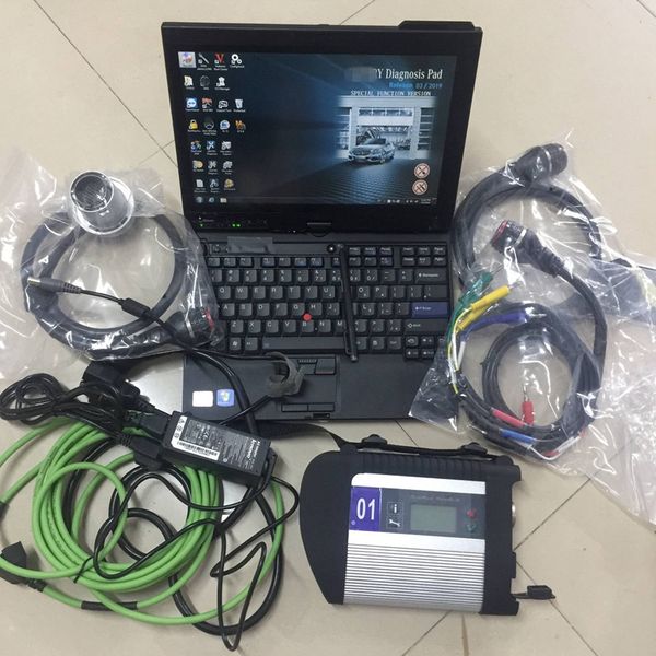 

auto diagnostic tool mb star c4 sd compact 4 with v06.2023 x das vediamo dts in 480gb ssd and used x220t i7 8g