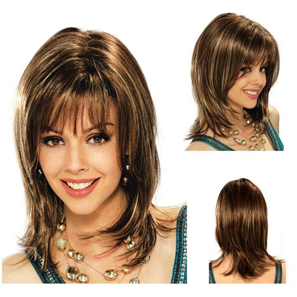 

2020 selling wig european and american fashion wig white bands short hair high temperature silk headgear, Black