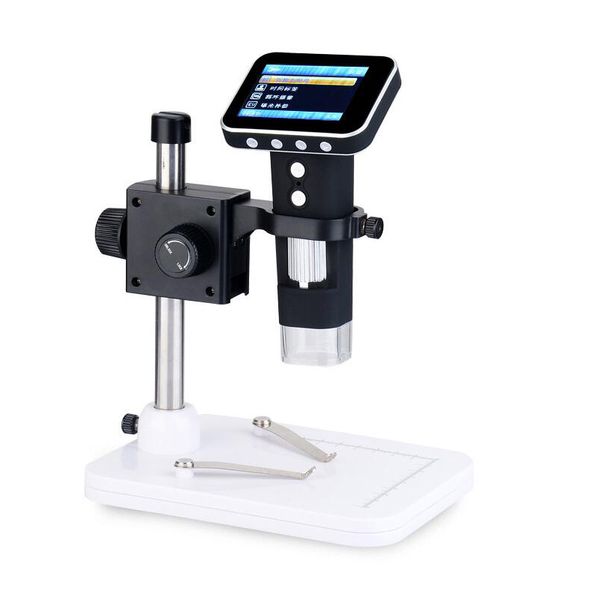 

portable 3.5" x 500 lcd screen integrated digital microscope camera 500x times electronic endoscope magnifier with stand diamond monito
