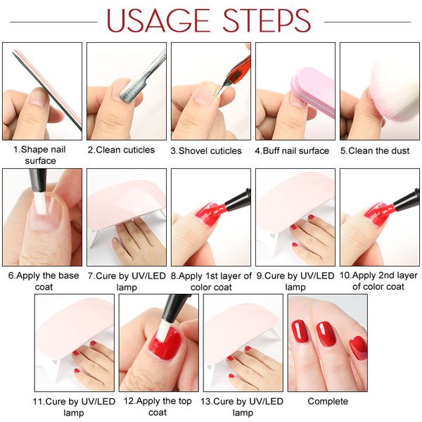 

высокий 1 шт лак для ногтей гелевая ручка solid color diy art портативный продолжительный нетоксическо макияж ктц 66