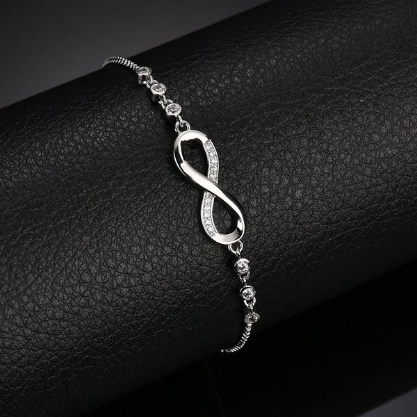 Diamond Infinity Bracelet Bracelet Gold Cader