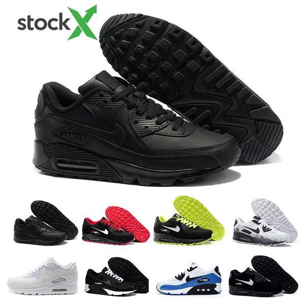 

air cushion 90 casual running shoes black white red 90 men women sneakers classic air90 trainer outdoor sports shoe hj56k