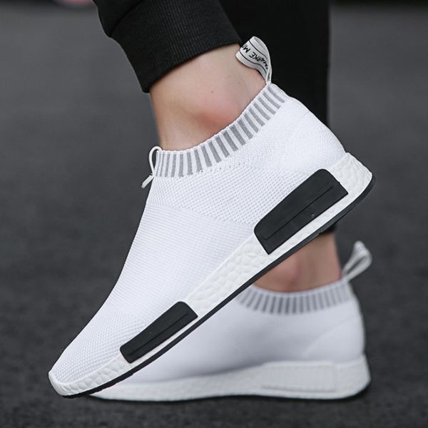 

puimentiua air mesh men sneakers men shoes lightweight comfortable breathable walking sneakers zapatillas hombre casual shoes, Black