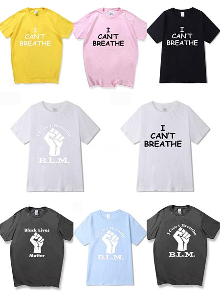 

i cant breathe2020 new handsome fashion men's designer t-shirt fashion men's printed breathable t-shirt shirt shirt short sleeve p, White;black