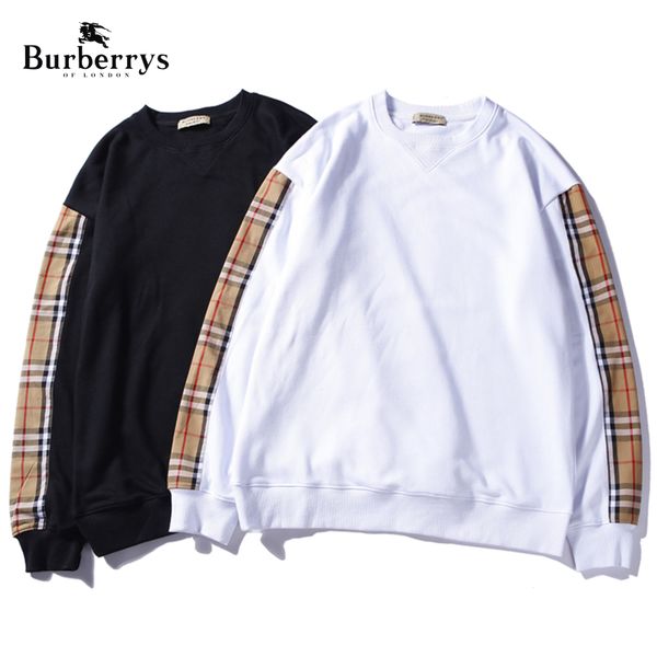 

2019 свитер пуловер мужчины марка толстовка с длинным рукавом дизайнер толстовка письмо вышивка трикотаж зима новый дизайнер мужская одежда, Black