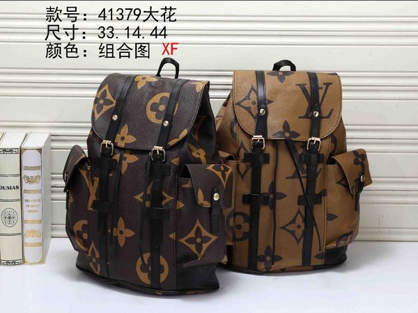 

2020 new men's and women's large travel backpack men's shoulder portable backpack leather large storage bag