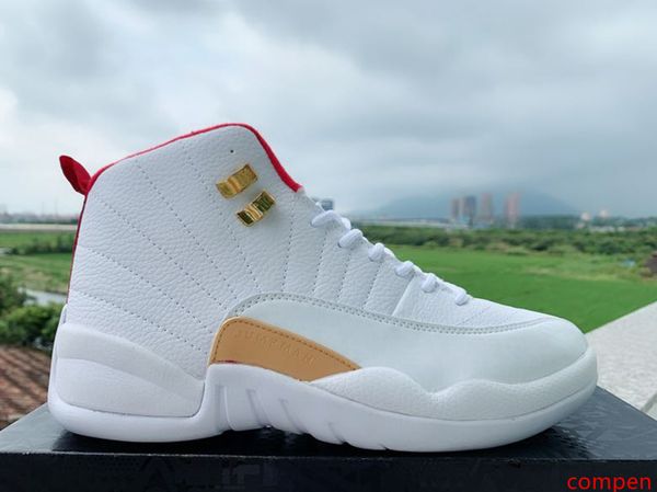 

with box 2019 mens and womens basketball shoes sneakers 12s xii flu game royal taxi fiba for men sports shoes high cut
