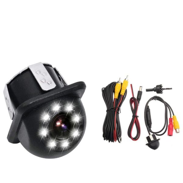 

car rear view camera reversing parking system kit 8 led night vision rearview monitor waterproof reverse backup camera