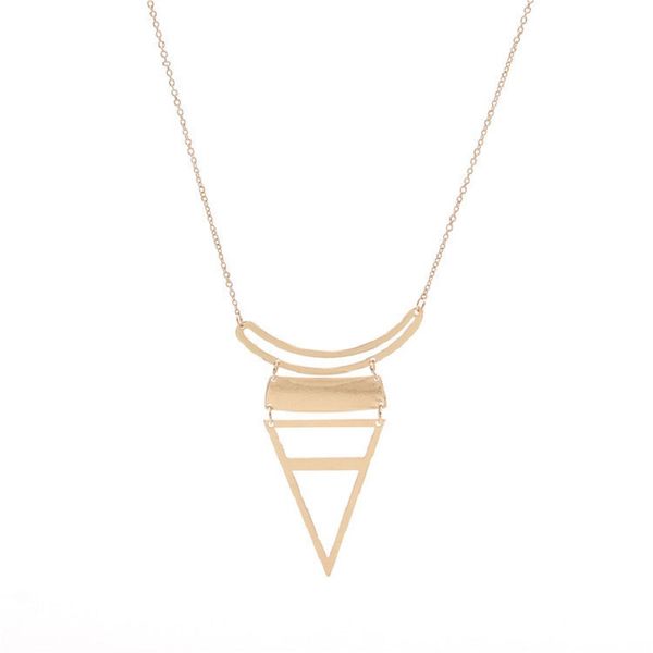 

новый модный геометрический треугольник neckalce длинный свитер neckalce простые моды ювелирные изделия для женщин, Silver