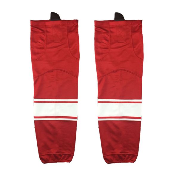 

coldindoor 100% polyester red ice hockey socks shin guards w031, Black