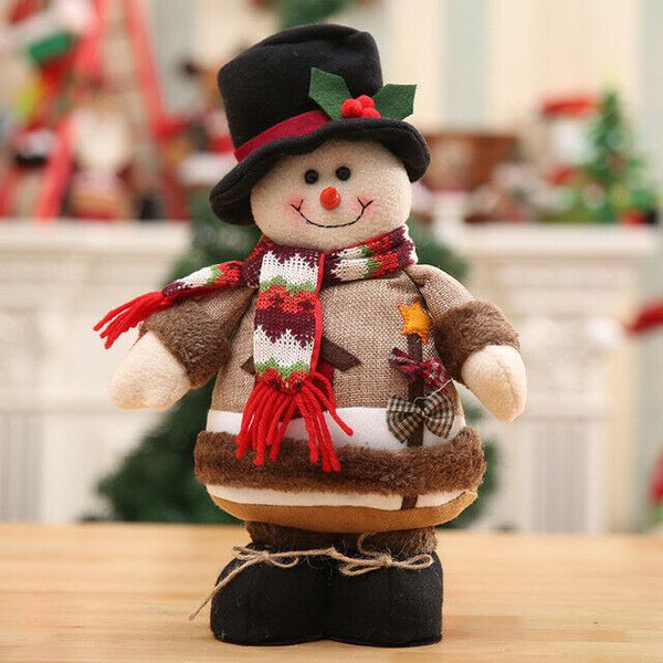 

festive or party supplies 1pc christmas gift santa claus snowman ornament party home xmas tree decors doll