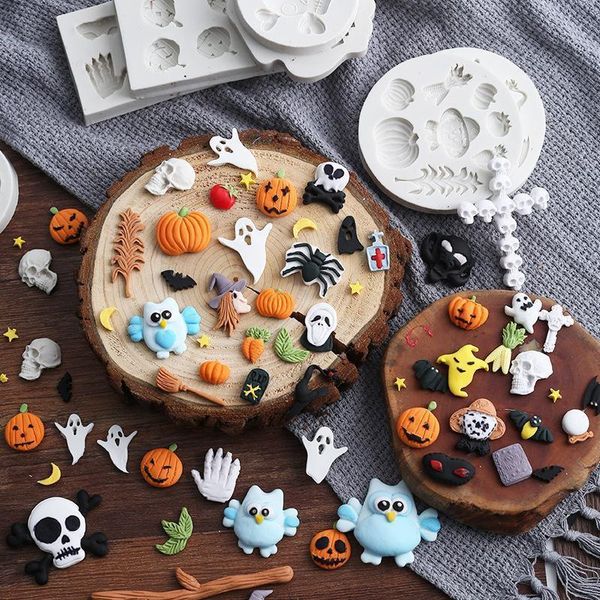 

halloween series silicone mold fondant mould cake decorating tools chocolate gumpaste mold, sugarcraft, kitchen accessories