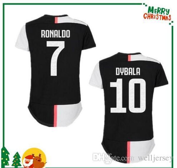 

2019 ronaldo dybala pjanic costa soccer jersey 19 20 italy mandzukic buffon woman sports football shirt, Black