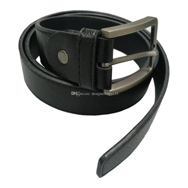 

belts mens womens belt black genuine leather black gold smooth buckle with orange box orange dust bag orange gift bag 35-46 b500704, Black;brown