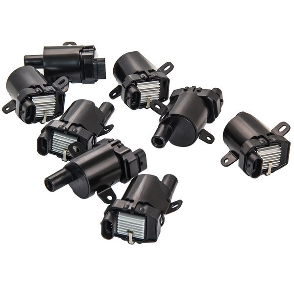 

8x round ignition coils on plug pack for chevy for gmc truck v8 4.8l 5.3l 6l uf262 c1251 uf-262 ic413