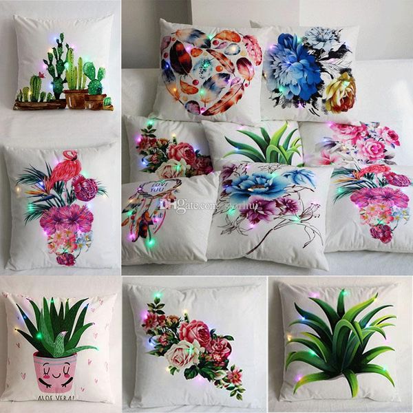 

светодиодные luminous наволочка подушки крышки подушка творческий цветок площади наволочки главная sofa автомобилей украшение dhl hh9-2306