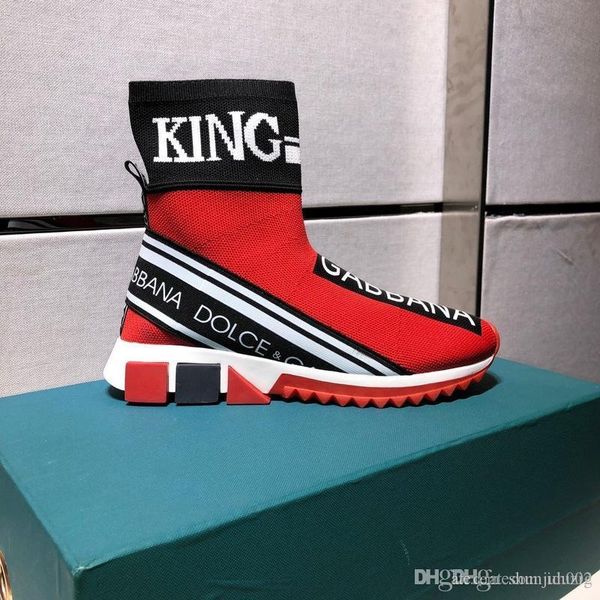 

design luxury sock shoe speed trainer breathable sneakers speed trainer sock race runners black shoes men and women sports shoes 38-44, Blue;gray