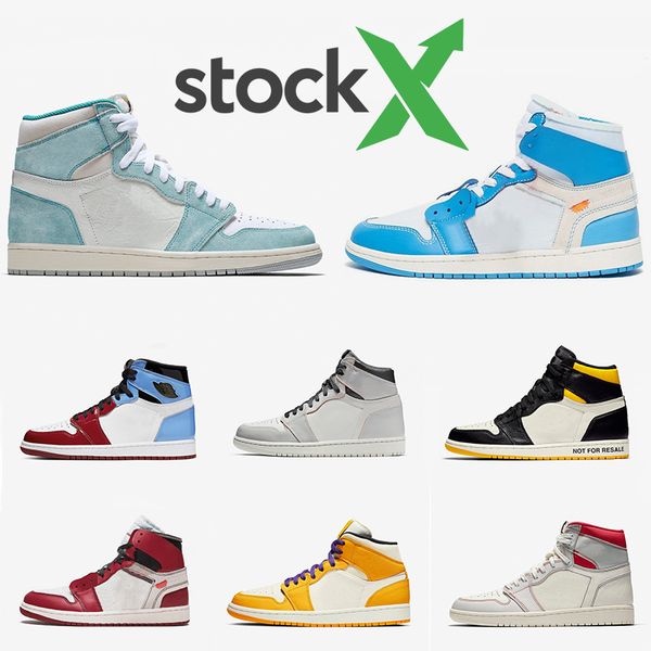 

Фото X AIR Ретро Иордания 1 Mens женщин Чикаго Баскетбол обувь 1s Разрушенные Backboard Спортивный Turbo Green Sports Sneaker 36-47