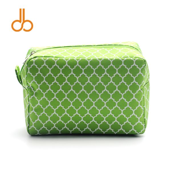 

wholesale blanks quatrefoil cosmetic bag make up bag waterproof toiletry bag cosmetic case in multi colorsdom103011