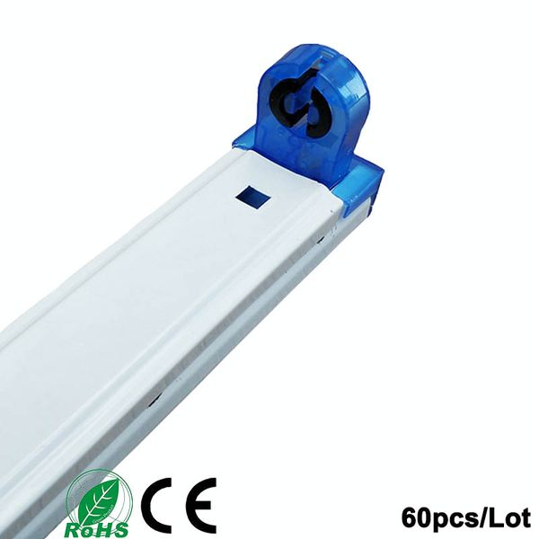 

new style. t8 led tube fixture with blue fold end 4ft 1200mm support bracket iron fixture double ends ing
