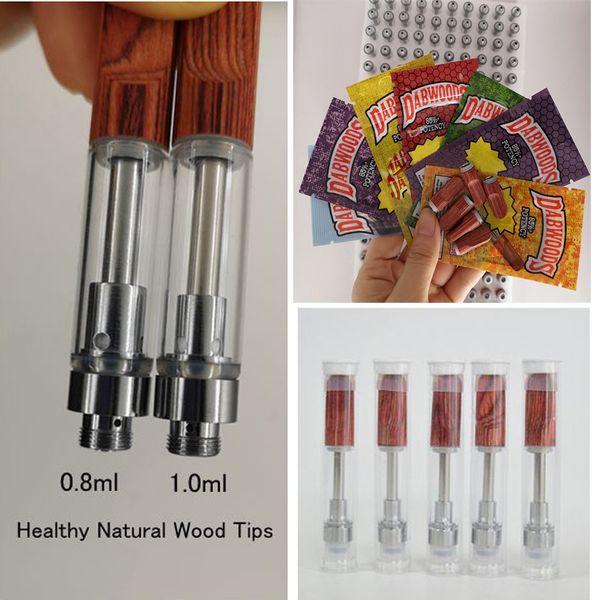 

Dabwoods картридж Wood Tip 1мл 0,8 мл Керамическая Vape ручки ПВХ Vape картриджей Упаковка Пусто Испаритель Pen 510 тему