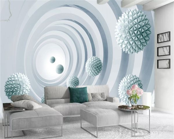 

классический 3d обои extended space tunnel синий float hd цифровая печать влагостойкие обои