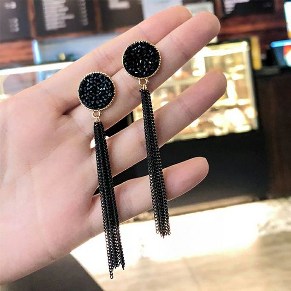 

vintage earrings drop earrings for women luxury jewelry long dangle earring fashion jewelry gift, Silver