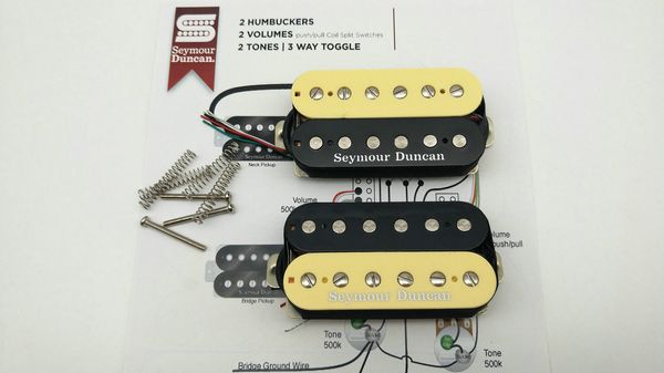 Seymour Duncan SH-1n 59 SH-4 Jazz Modelo Humbucker guitarra elétrica Pickups zebra Set