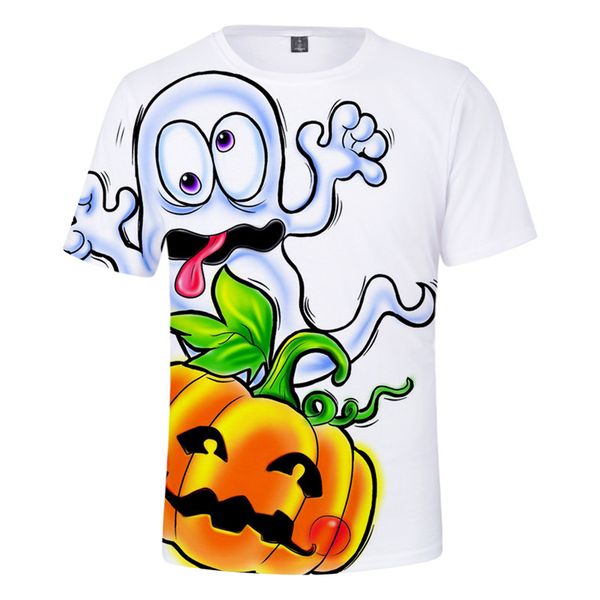 

летние мужские хэллоуин печати тенниска вскользь сыпучие crew neck homme тройники дизайнер мужской хлопка с коротким рукавом, White;black