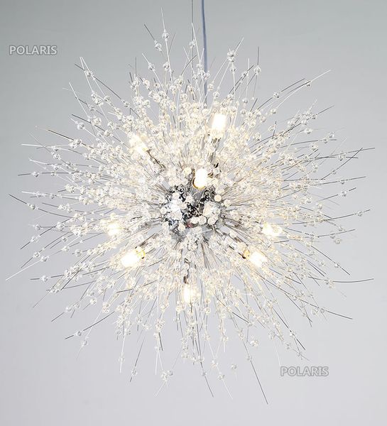 

lighting snowflake modern crystal chandelier nordic style ledlamp creative personality crystal model atmosphere pendant light fixture