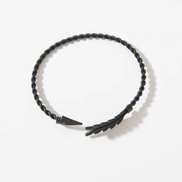 

maxi korean feather arrow simple fashion design sense bracelet, Black