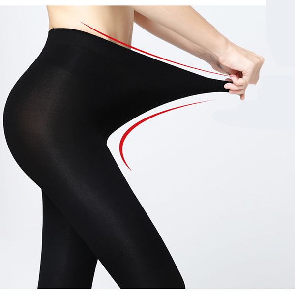 

winter warm pantyhose tights high elastic thick tights stretchy fashion long stockings thermal trousers pantyhose for women, Black;white