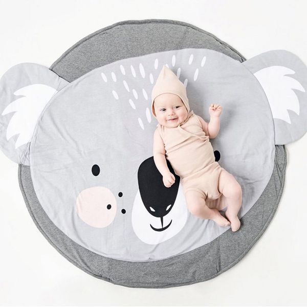 

90cm baby play mats pads animal mats newborn infant crawling mat cotton climbing carpet floor rugs kids room soft sleeping mats