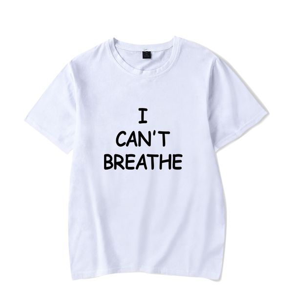

i cant breathe i cant breathe printed short-sleeved t-shirt, White;black