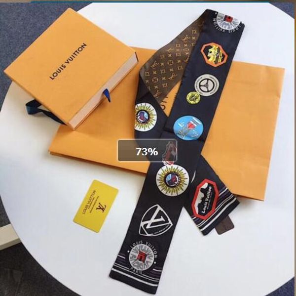 

Beautiful Color Abstract seaside wearing Fashion Print Soft Silk Scarf Women Brand