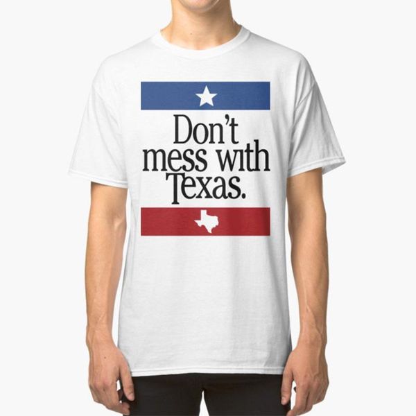 

не шутите с техасом t - рубашка не перепутать с texas iconic популярной классической, White;black
